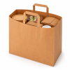 Paper kraft bags 32x22x26cm 21L 80gr