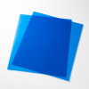 HDPE plastic blue sheets of 10my format 980 x 980 mm