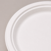 Plates of cane sugar round white format 230 mm
