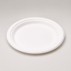 Plates of cane sugar round white format 230 mm