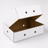 Ready-to-use box 700 grams white with a white bottom and a lid format 390 x 290 x 120 mm