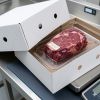 Ready-to-use box 700 grams white with a white bottom and a lid format 390 x 290 x 120 mm