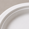 Plates of cane sugar round white format 230 mm
