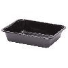 Vak schalen CPET (1002-1) formaat 226 x 177 x 50 mm (Zwart)