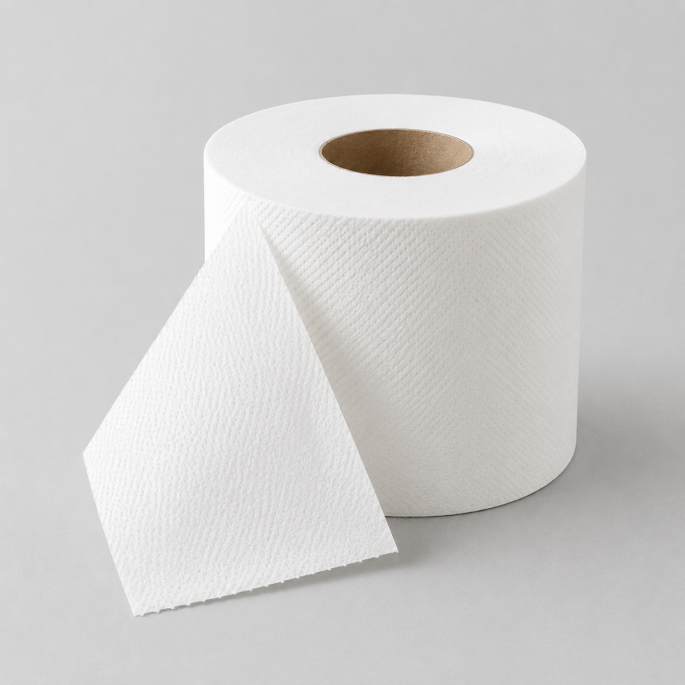 Toiletpapier 100% cellulose 2L wit