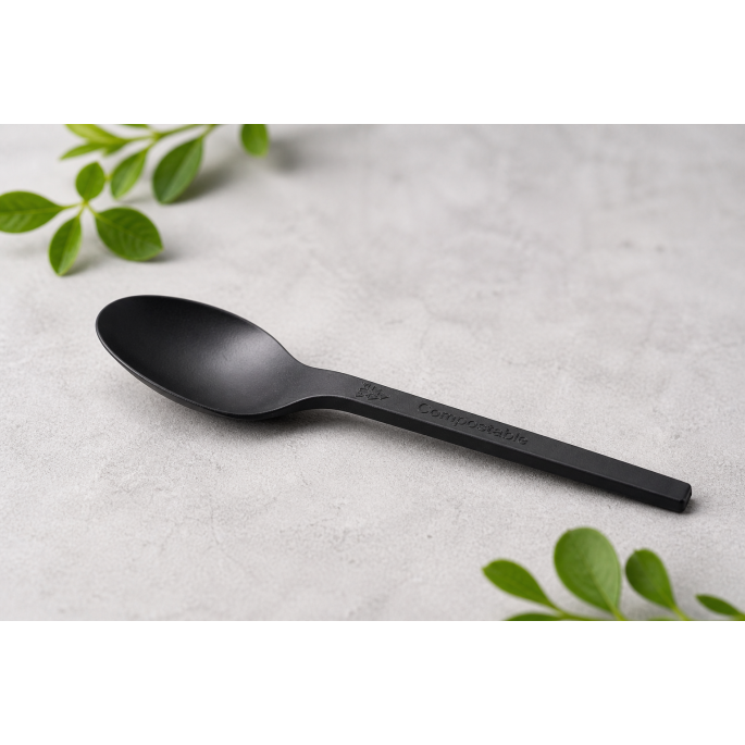 Spoon anthracite PP 185mm