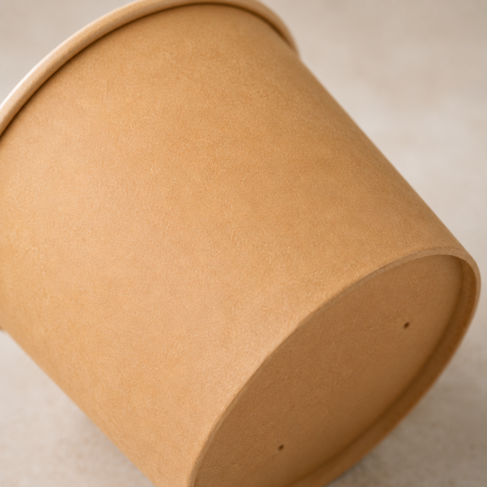 Soepbeker bruin (world art) PLA/Papier