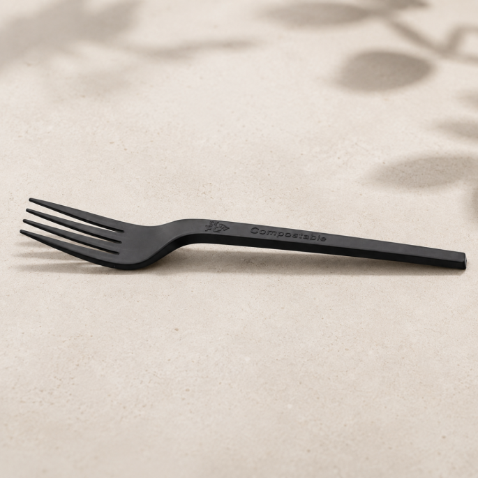 Fork anthracite PP 182mm
