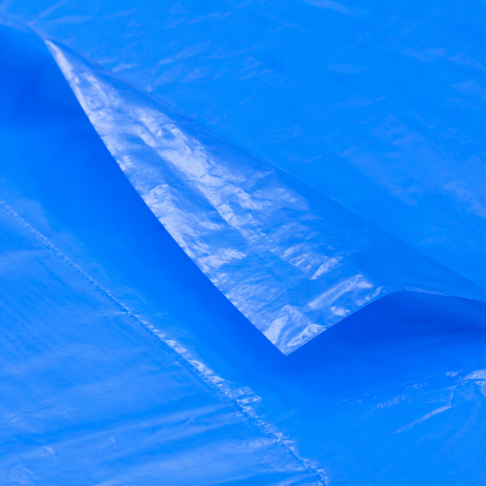 HDPE material flat bag 20my blue size 400 x 600 mm