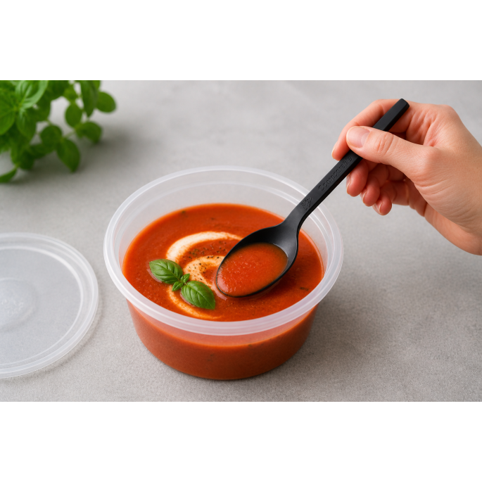 Spoon anthracite PP 185mm