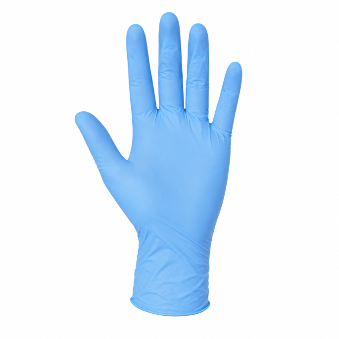 Nitrile glove classic blue various sizes