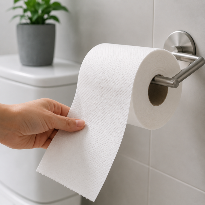 Toiletpapier 100% cellulose 2L wit