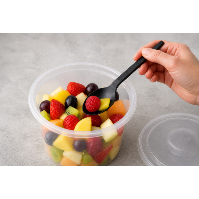 Spoon anthracite PP 185mm