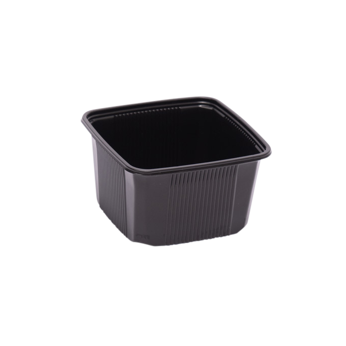 PP Pondsbakken formaat 114 x 114 x 58 mm (Zwart)