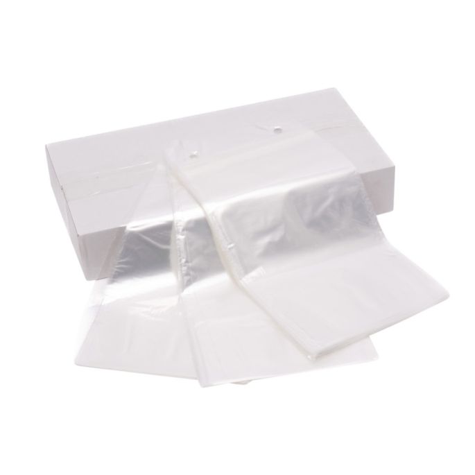 Vleeswarenzak 25my hersluitbaar formaat 17 x 26 + 4 + 4 cm (Transparant)