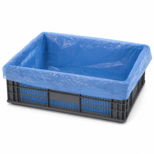 HDPE kratzak 10my blauw formaat 68/2 x 17 x 63 cm