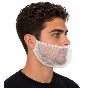 Baardnetjes, PP, Non woven, latex vrij wit