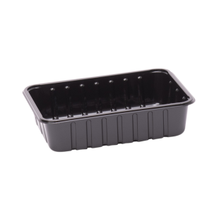 APET KS 70 H vleeswarenschalen formaat 183 x 135 x 45 mm (Zwart)