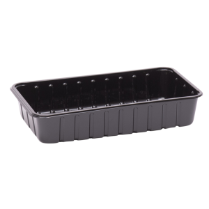 APET KS 73 H vleeswarenschalen formaat 230 x 135 x 45 mm (Zwart)