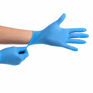 Handschoen extra dik nitril blauw, XL