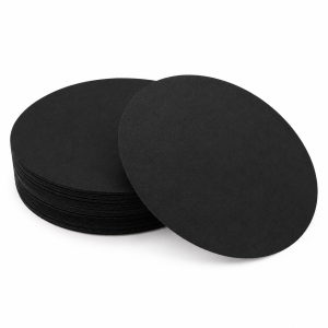 Meat saver papier 65 g/m2 rond zwart formaat Ø 120 mm