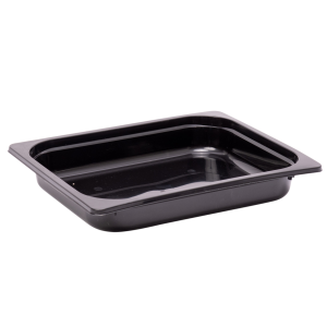PP Gastro schalen 1/2 (SPG) bulk formaat 325 x 265 x 50 mm (Zwart)