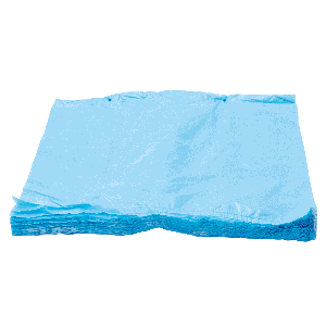 HDPE kratzak op blok blauw 20my 58/ 2x22 x 53 cm