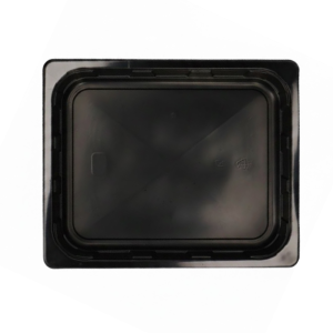 PP 1/2 gastro tray SPG black bulk format 325 x 265 x 50 mm | Carton of 720 pieces